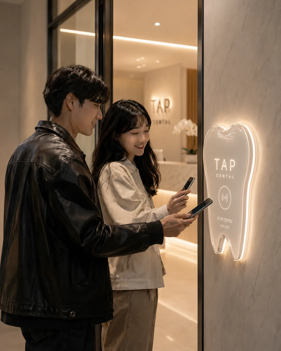 TAP 사이니지 현장 사진